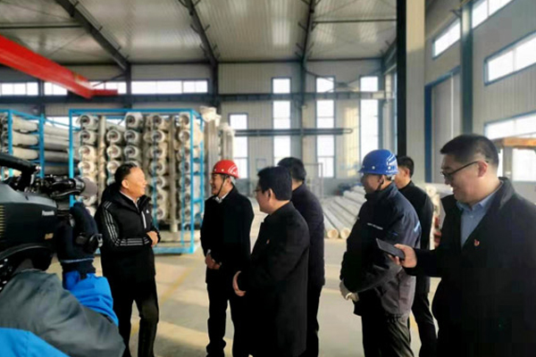 北票市委書記張秀軍走進一諾環(huán)境產(chǎn)業(yè)園，踐行“不忘初心、牢記使命”主題教育